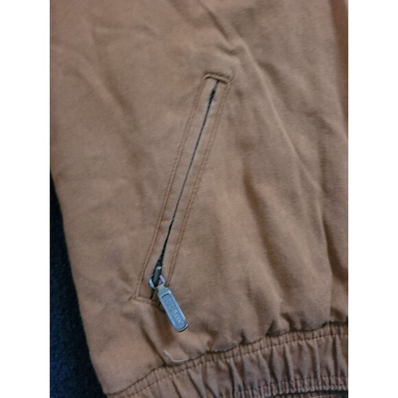 LL Bean Barn Jacket Chore Coat Canvas Wmn L Brown Full Zip USA Made - Picture 7 of 16